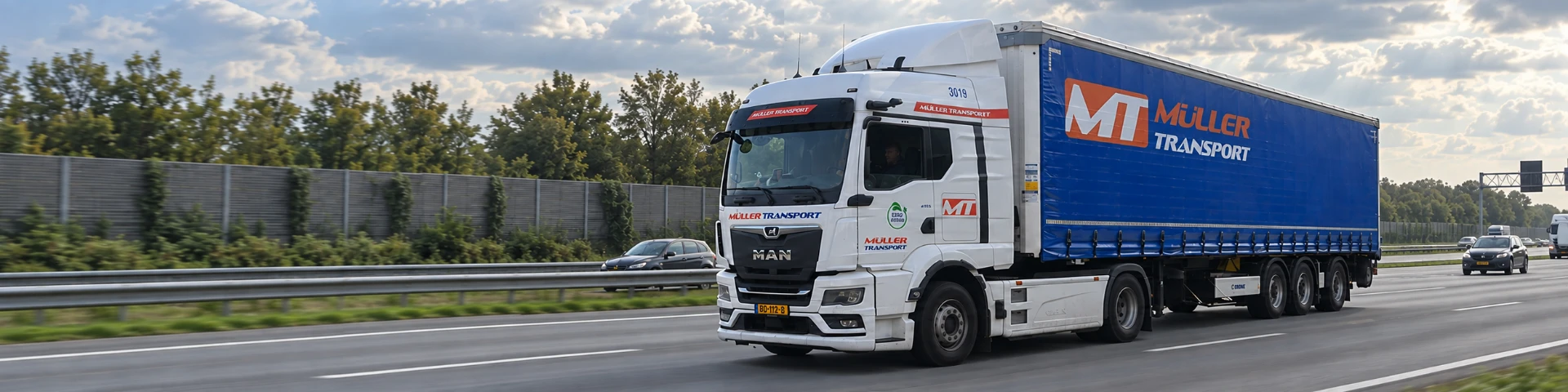Het wagenpark van Muller Transport